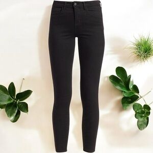 NWOT L’AGENCE ‘Margot’ High-Rise Stretch Skinny Ankle Jeans in Black “Noir” 27